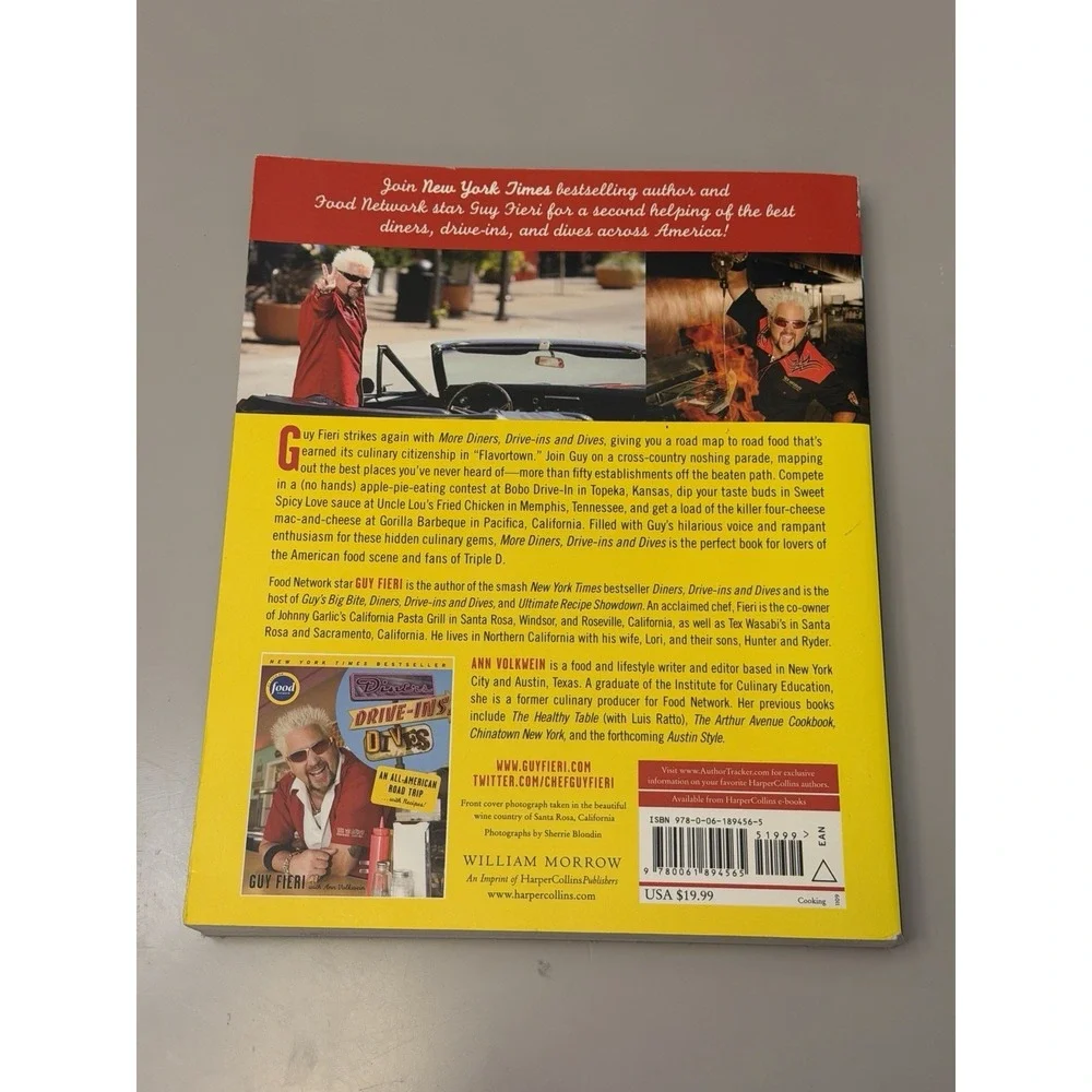 Guy Fieri More Diners, Drive-Ins and Dives Paperback Cookbook Series